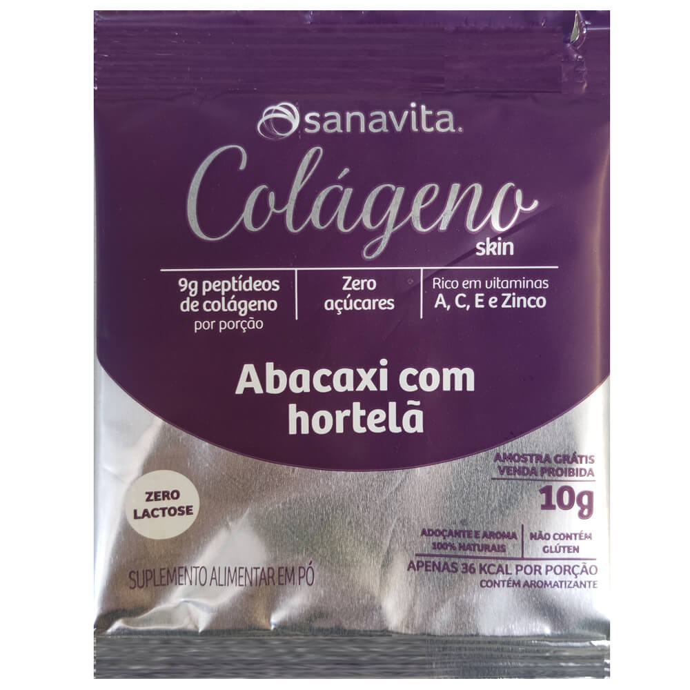 Colágeno Skin Sachê de 10g Sanavita Meu Mundo Fit