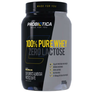 100% Pure Whey Zero Lactose Baunilha (900g) Probiótica