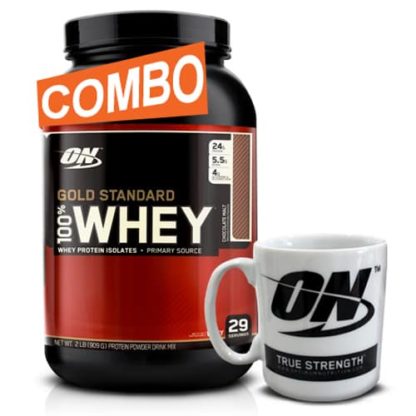 100% Whey Gold Standard (909g) + Caneca Optimum Nutrition