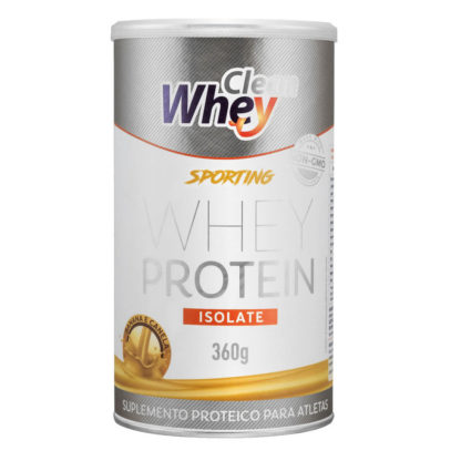 100% Whey Protein Isolado (360g Banana Canela) Clean Whey