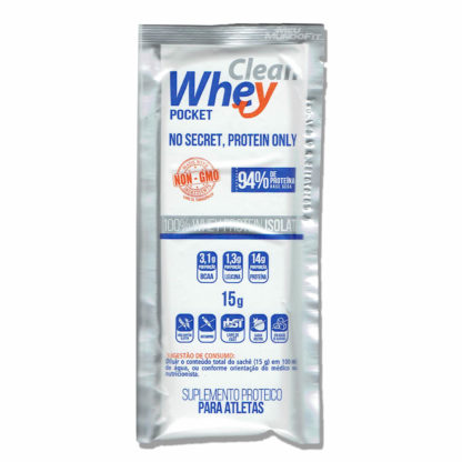 100% Whey Protein Isolado (Sachê 15g) Clean Whey