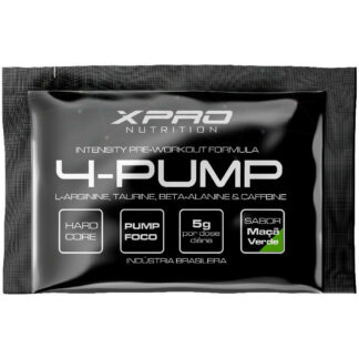 4 Pump Pré teino (Dose) XPro Nutrition Maçã Verde