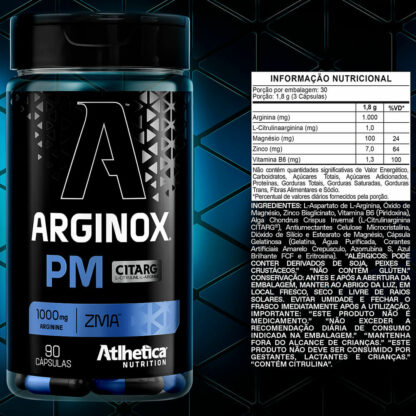 Arginox PM (90 caps) Atlhetica Nutrition Tabela