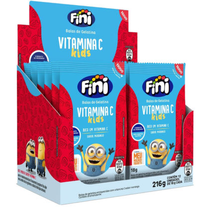Balas de Gelatina Vitamina C Kids (12 Unidades de 18g) Fini