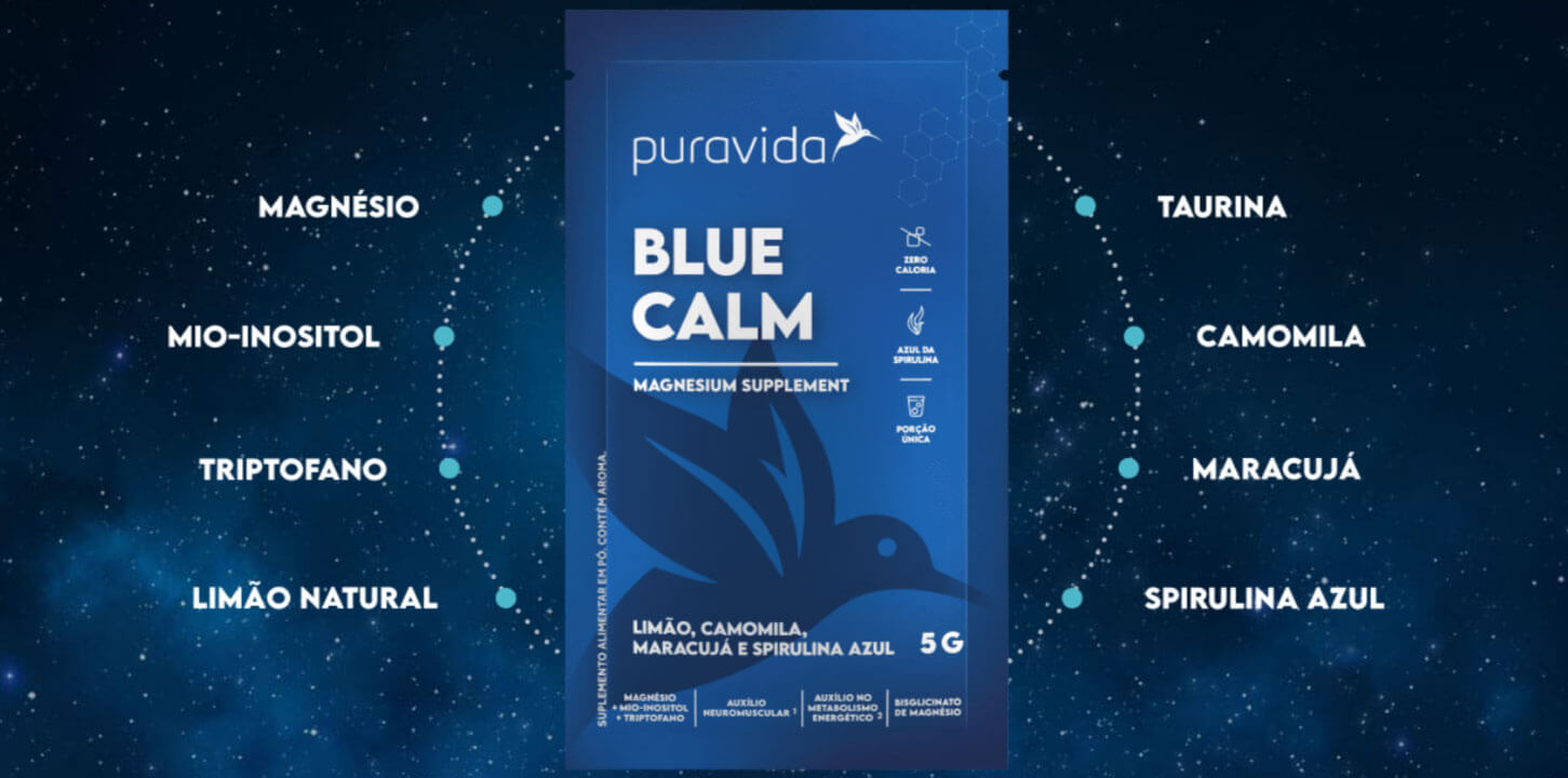 Banner Blue Calm Sachê 5g Puravida