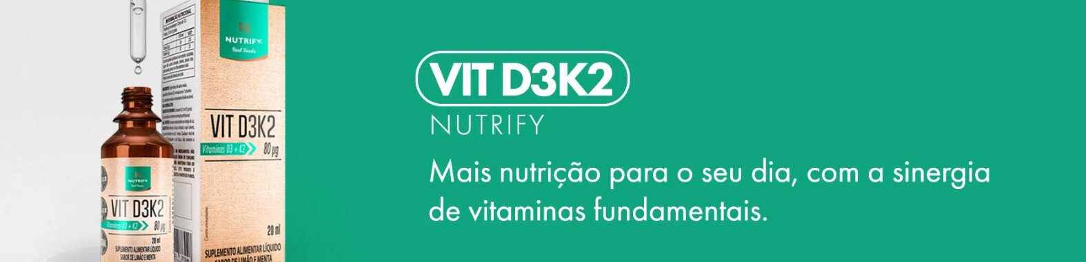 Banner Vitamina D3 + K2 Líquida (20ml) Nutrify