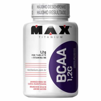 BCAA 1,2G c/ Vitamina B6 (120 tabs) Max Titanium