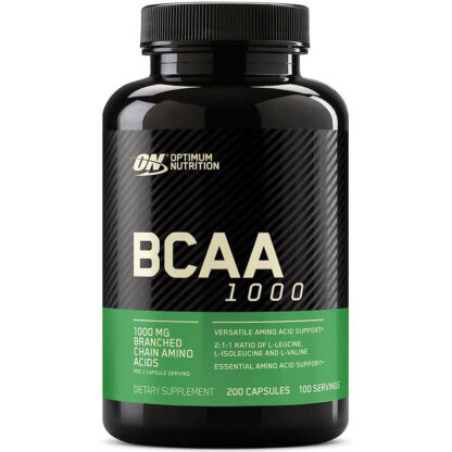 BCAA 1000 (200 caps) Optimum Nutrition Tabela Nutricional