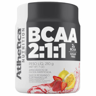 BCAA 2:1:1 Zero Açúcar (210g Morango com Maracujá) Atlhetica Nutrition