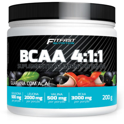 BCAA 4:1:1 (200g) Guaraná com Açaí FitFast Nutrition