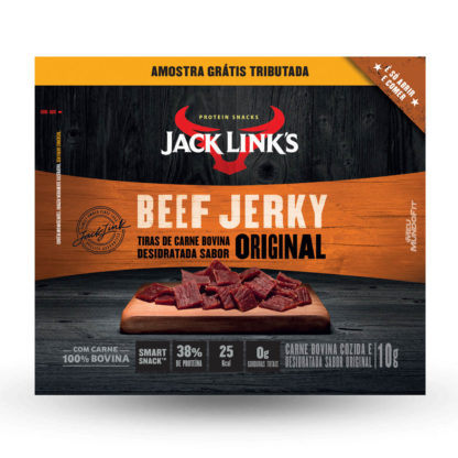 Beef Jerky Protein Snacks Amostra 10g Jack Link's