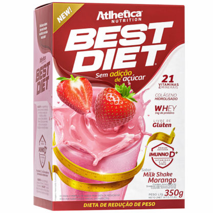 Best Diet (350g) Morango Atualizado Atlhetica Nutrition