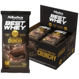 Best Whey Chocolate Proteico (12 Barras de 25g) Crunch Atlhetica Nutrition