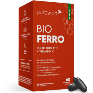 bio ferro quelato vitamina c 60 caps puravida