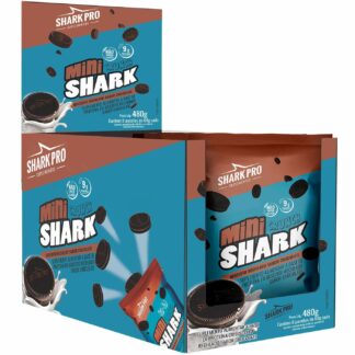 Biscoito Proteico Mini Shark 8 pacotes de 60g Shark Pro Chocolate