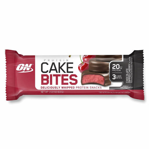 Cake Bites (1 barra de 63g Cereja + Cobertura Chocolate) Optimum Nutrition
