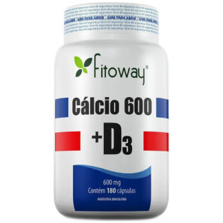 Cálcio 600 + D3 (180 caps) Fitoway