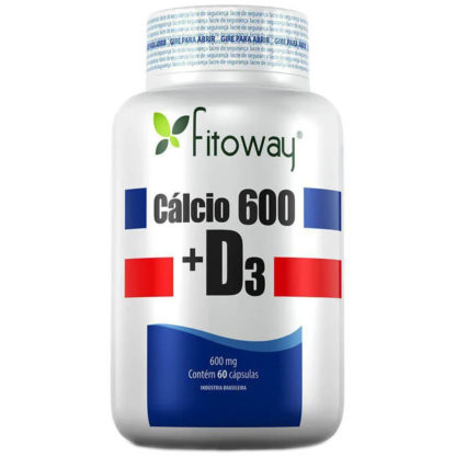 Cálcio 600 + D3 (60 caps) Fitoway