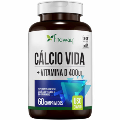 Cálcio Vida + Vitamina D (60 tabs) Fitoway Clean