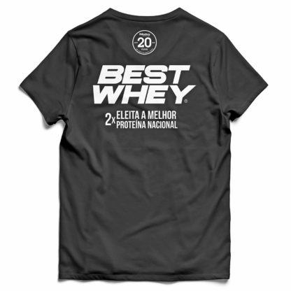 Camiseta Best Whey 20 Anos (Cinza) Atlhetica Nutrition