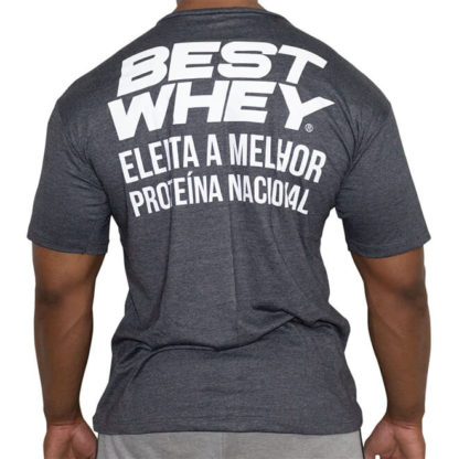 Camiseta Best Whey (Cinza) Costas Atlhetica Nutrition
