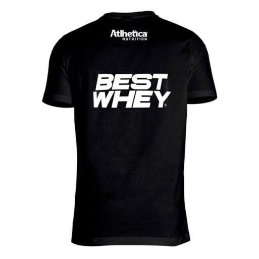 Camiseta Best Whey (Preta Costas) Atlhetica Nutrition