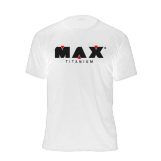 Camiseta Branca (Dry-Fit) Max Titanium
