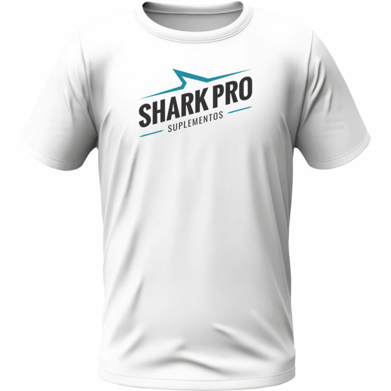 Camiseta Branca Dry Fit Shark Pro Meu Mundo Fit 