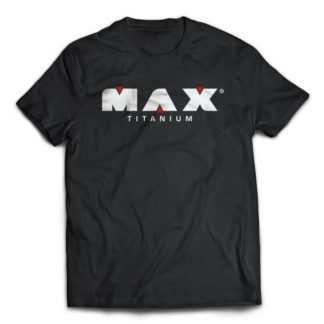 Camiseta Max Titanium Preta (Frente Masculina)