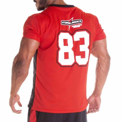 Camiseta NFL Vermelha (100% Poliéster) costas Integralmédica