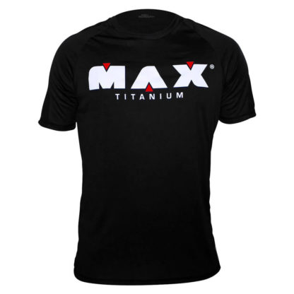 Camiseta Preta (Dry-Fit) Max Titanium