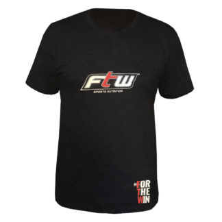 Camiseta Preta #For The Win (Dry Fit) FTW