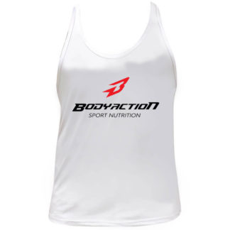 Camiseta Regata Bodybuilding (Branca) BodyAction