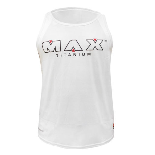 Camiseta Regata Original (Dry-Fit Branco Frente) Max