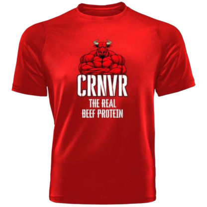 Camiseta Vermelha The Real Beef Protein (100% Algodão) CRNVR