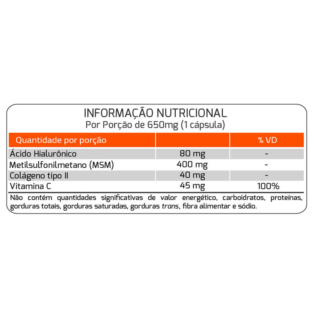 Cartiplan Colágeno Tipo II + Ácido Hialurônico - 30 Cápsulas - Nutrends