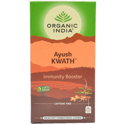 Chá Tulsi Ayush Kwath Imunidade (25 sachês) Organic India