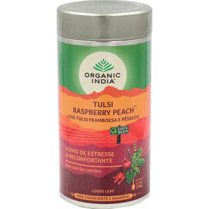 Chá Tulsi Framboesa e Pêssego (100g) Organic India