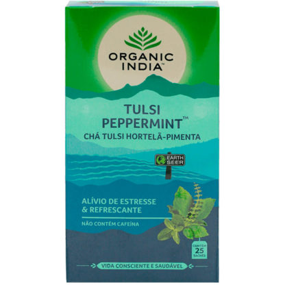 Chá Tulsi Hortelã e Pimenta (25 sachês) Organic India