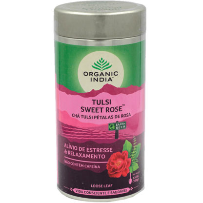 Chá Tulsi Pétalas de Rosa (100g) Organic India