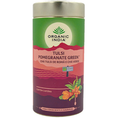 Chá Tulsi de Romã e Chá Verde (100g) Organic India