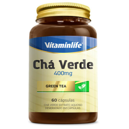 Chá Verde Green Tea 400mg (60 caps) VitaminLife