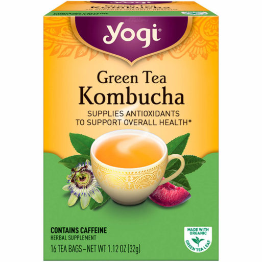 Chá Verde Kombucha (16 Sachês de 32g) Yogi Tea