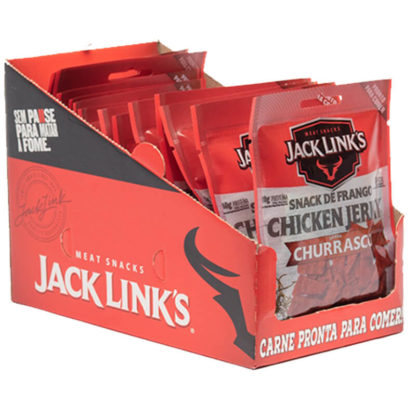 Chicken Jerky (Caixa com 16 unidades de 30g) Churrasco Jack Link’s