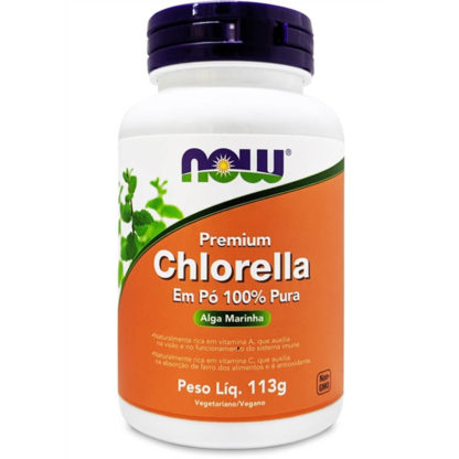 Chlorella Premium em Pó (113g) Now