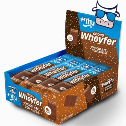 Choco Wheyfer Wafer 12 Unidades de 25g +Mu Chocolate com Avelã