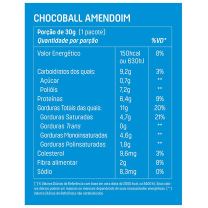 Chocoball Amendoim (30g) Tabela Nutricional +Mu