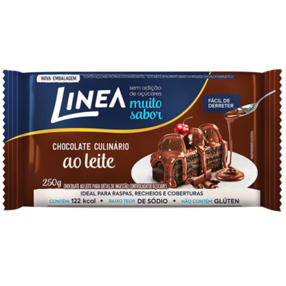 Chocolate Culinário Ao Leite (250g) Linea