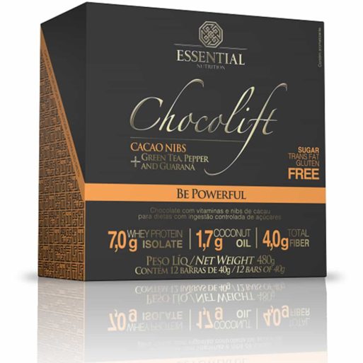 Chocolift Be Powerful (12 barras de 40g) Essential Nutrition