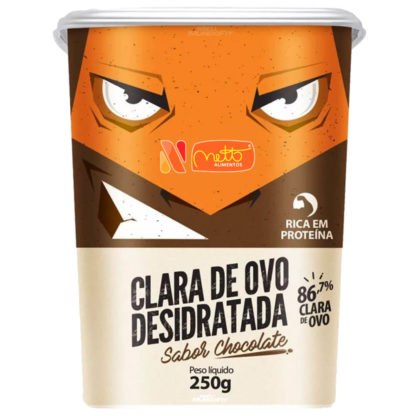Clara de Ovo Desidratada Sabor Chocolate (250g) Proteína Pura
